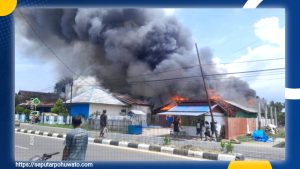 Dua Rumah dan Kantor PDAM di Pohuwato Ludes Terbakar, Penyebab Masih Diselidiki