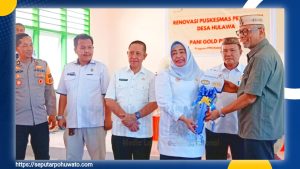 Pani Gold Project Serahkan 3 Sekolah dan 1 Puskesmas ke Plt Bupati Suharsi Igirisa