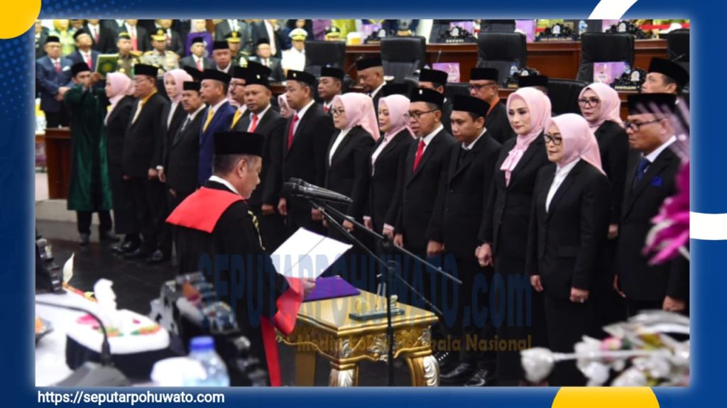 44 Aleg DPRD Provinsi Gorontalo Dilantik, 1 Aleg Mengundurkan Diri