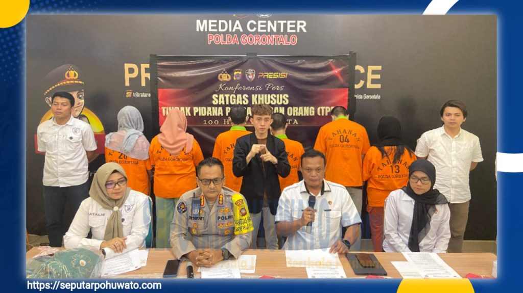 Polda Gorontalo Bongkar Jaringan TPPO Bermodus Aplikasi Michat, Enam Pelaku Diamankan