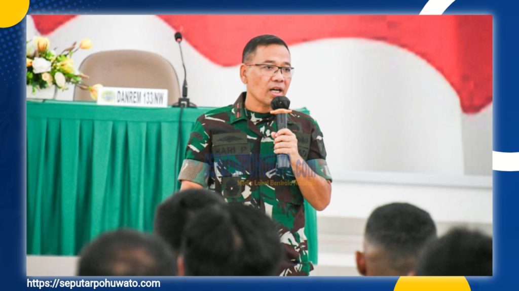 Prajurit Korem 133/NW Dibekali Mental Tangguh untuk Hadapi Tantangan Tugas