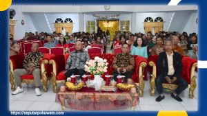Natal dan HUT ke-76 Jemaat Eben Haezer Marisa, Bupati Saipul Ajak Doakan Perdamaian di Palestina