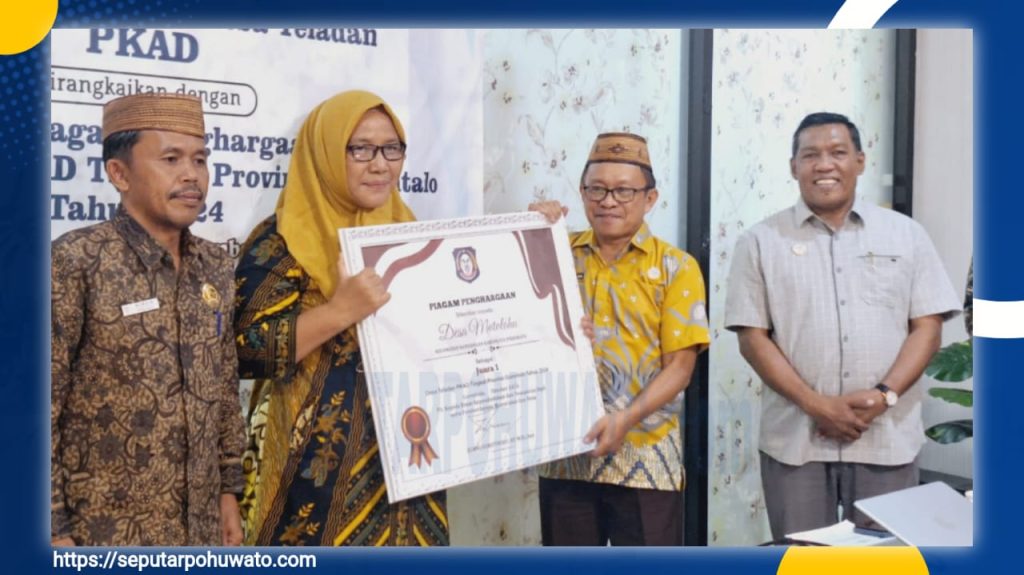Desa Motolohu Pohuwato Raih Juara 1 Lomba Desa Teladan PKAD Tingkat Provinsi Gorontalo