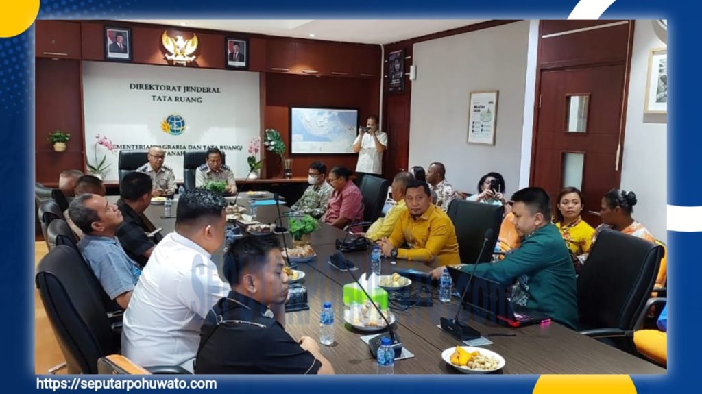 Bahas Revisi RTRW, Bupati Pohuwato dan Rombongan Kunjungi Kementerian ATR/BPN