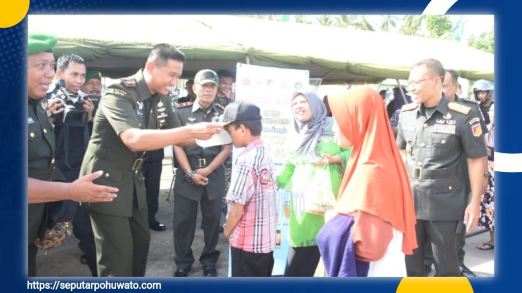 Korem 133/NW Meriahkan Hari Juang TNI AD dengan Bazar UMKM dan Layanan Kesehatan Gratis