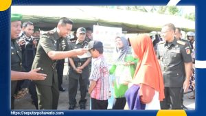 Korem 133/NW Meriahkan Hari Juang TNI AD dengan Bazar UMKM dan Layanan Kesehatan Gratis