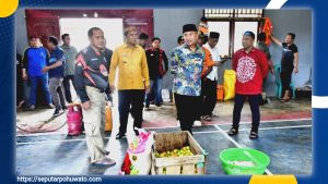 Pastikan Kebutuhan Warga Terdampak Banjir Popayato, Bupati Saipul Tinjau Operasional Dapur Umum