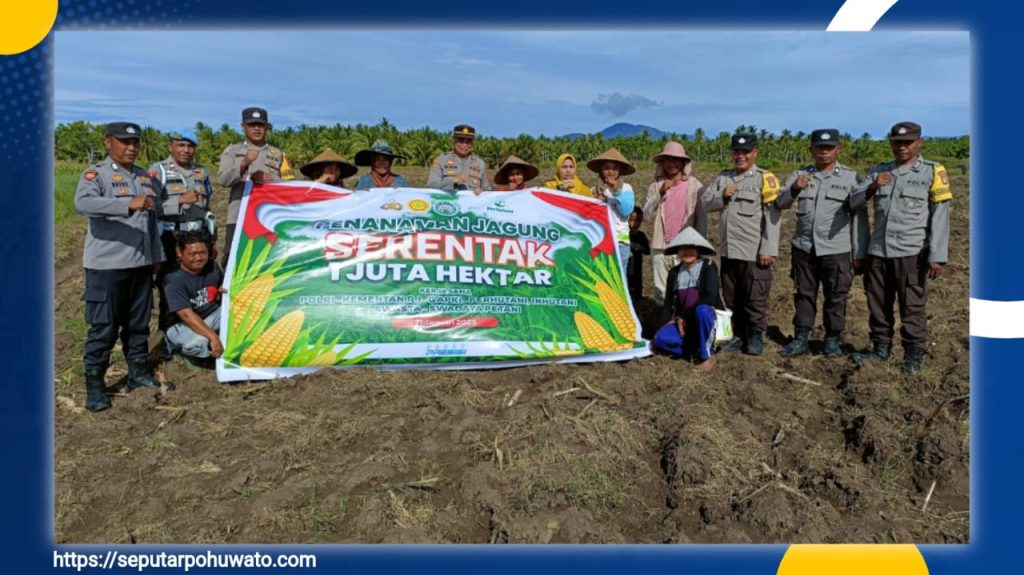Polsek Randangan Ikut Sukseskan Program 1 Juta Hektar Jagung Nasional