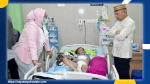 Bupati Saipul Mbuinga Komitmen Bantu Pengobatan Ibrahim Adzriel Rafif Kurune Hingga Tuntas