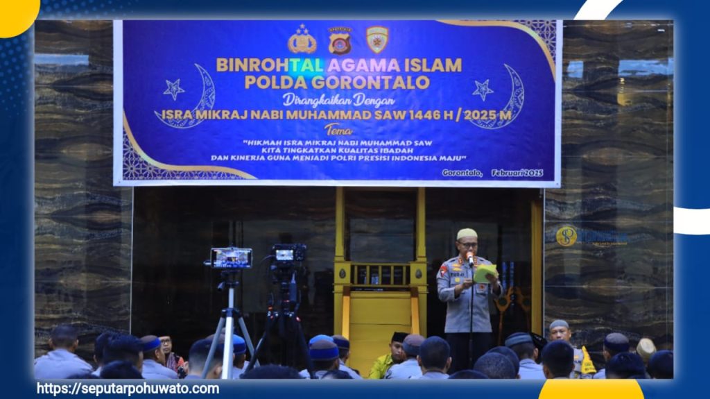 Isra Mi’raj 1446 H, Kapolda Gorontalo Irjen Pol Pudji Prasetijanto Hadi Ajak Personel Tingkatkan Ketakwaan