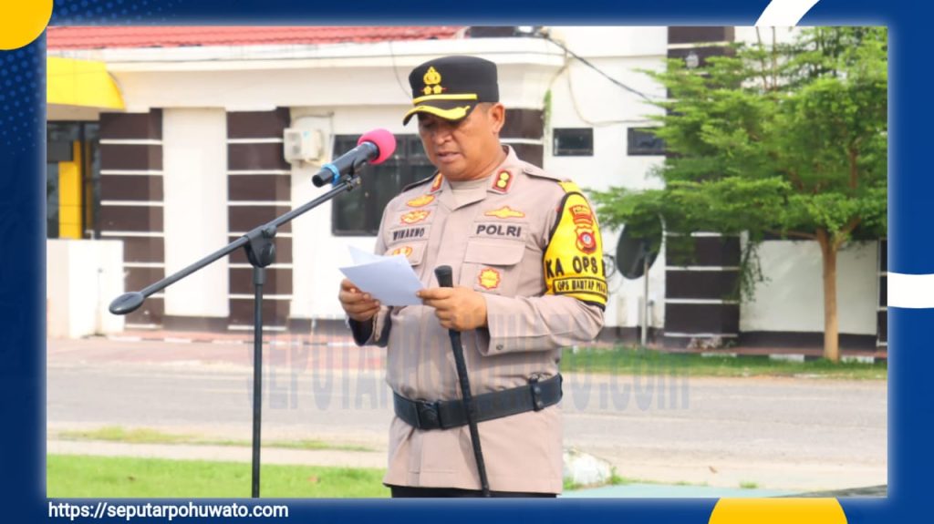 Gelar Upacara Hari Kesadaran Nasional, Kapolres Pohuwato Tekankan Profesionalisme dan Kamtibmas