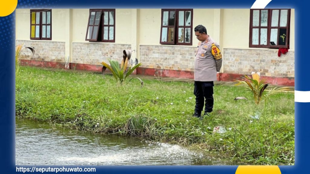Dukung Ketahanan Pangan, Polres Pohuwato Tanam Tumpang Sari dan Tebar Ikan Lele
