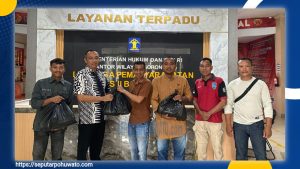 Jelang Ramadhan, Rakyat Penambang dan Karang Taruna Bagikan 43 Paket Sembako untuk Warga Binaan Lapas Pohuwato