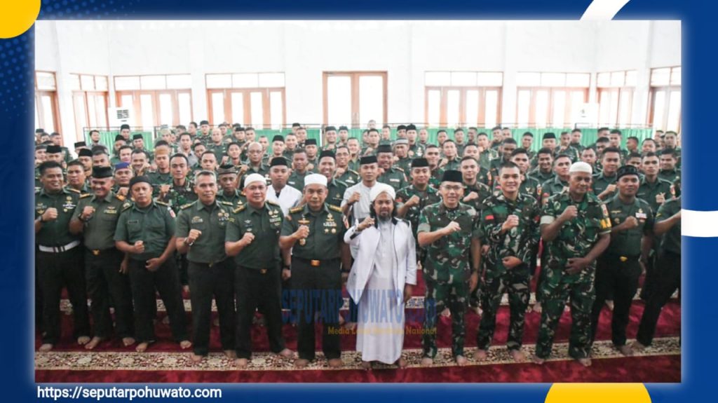 Ustadz Abdurrahman Bin Al Banjari Isi Tausiah Ramadhan di Korem 133/NW