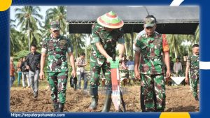 Danrem 133/NW Brigjen TNI Hari Pahlawantoro Apresiasi Upaya Kodim 1316/Boalemo Ubah Lahan Tidur Jadi Produktif