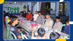 Buka Puasa Bersama Kapolres Pohuwato, Anak Yatim dan Santri PASKAS Bahagia