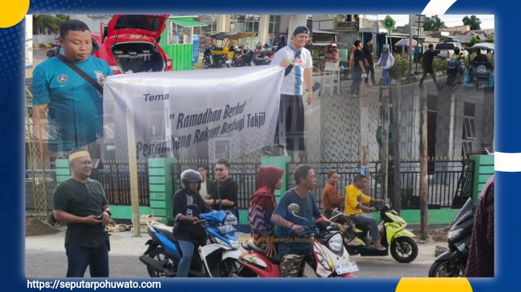 Tak Hanya Menambang, Penambang Rakyat Pohuwato Gencar Lakukan Aksi Sosial Bagikan 300 Takjil Ramadhan