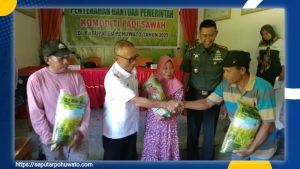 96,4 Ton Bantuan Benih Padi Disalurkan ke Petani Pohuwato, Wabup Iwan Adam: Swasembada Pangan Harus Dicapai