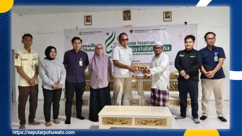 Bawa Berkah Ramadan, BPJS Ketenagakerjaan Pohuwato Santuni 46 Santri Pesantren Hidayatullah