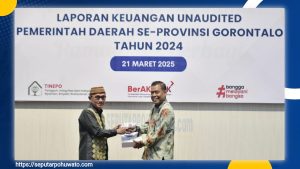 Serahkan LKPD 2024 ke BPK Gorontalo, Bupati Saipul Mbuinga Targetkan Opini WTP
