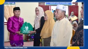 Pemda Pohuwato dan Baznas Salurkan Bantuan Ramadan, Ratusan Warga Randangan Terima Manfaat