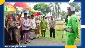 Safari Ramadan di Kecamatan Duhiada’a, Bupati dan Wakil Bupati Pohuwato Disambut Prosesi Adat Mopotilolo