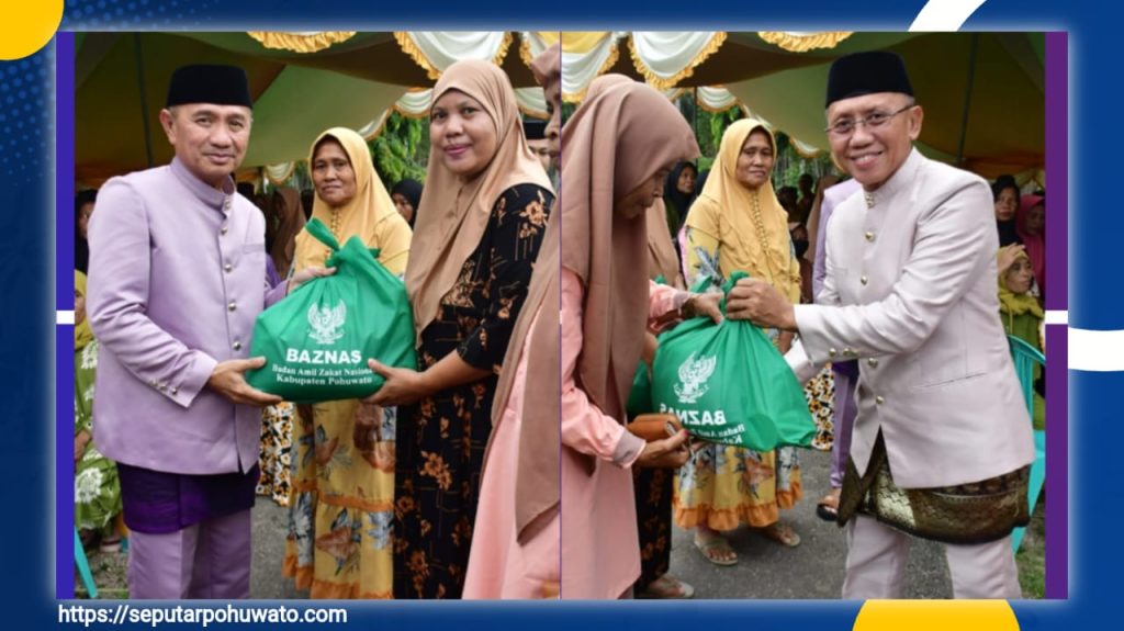 Peduli Masyarakat, Pemda Pohuwato Gandeng Baznas Salurkan Bantuan di Safari Ramadan