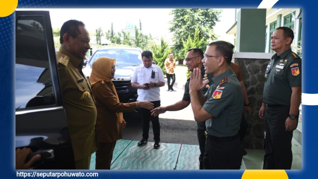 Danrem 133/Nani Wartabone Terima Kunjungan Gubernur Gorontalo, Bahas Keamanan dan Pembangunan