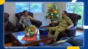 Kunjungan Perdana Kapolda Gorontalo Irjen Pol R Eko Wahyu Prasetyo ke Gubernur, Bahas Stabilitas Daerah