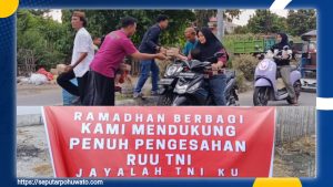 Gerakan Berbagi Takjil, Tokoh Pemuda Pohuwato Nyatakan Dukungan terhadap Pengesahan RUU TNI