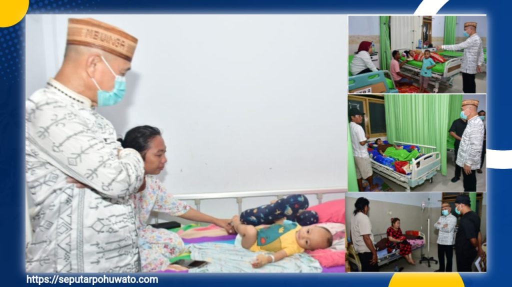 Sehari Jelang Idulfitri, Bupati Saipul Mbuinga Kunjungi Pasien di RSUD Bumi Panua