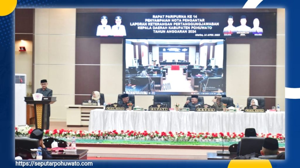 DPRD Pohuwato Gelar Paripurna LKPJ, Bupati Saipul Mbuinga Laporkan Kinerja Tahun Terakhir Pemerintahan SMS