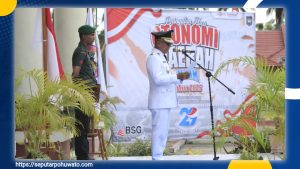 Wabup Iwan Adam Pimpin Upacara Peringatan Hari Otonomi Daerah XXIX di Pohuwato
