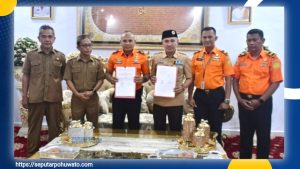 Dukung Operasi SAR, Pemkab Pohuwato Hibahkan Shelter Kapal ke Basarnas Gorontalo