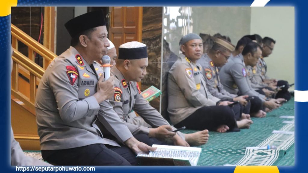 Polda Gorontalo Gelar Binrohtal, Kapolda Irjen Eko Wahyu: Iman Kuat Jadi Bekal Utama Polisi Humanis