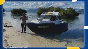 Kelestarian Laut Diawasi Ketat, Kapolres AKBP Busroni Imbau Nelayan Pohuwato Hindari Aktivitas yang Merusak Lingkungan