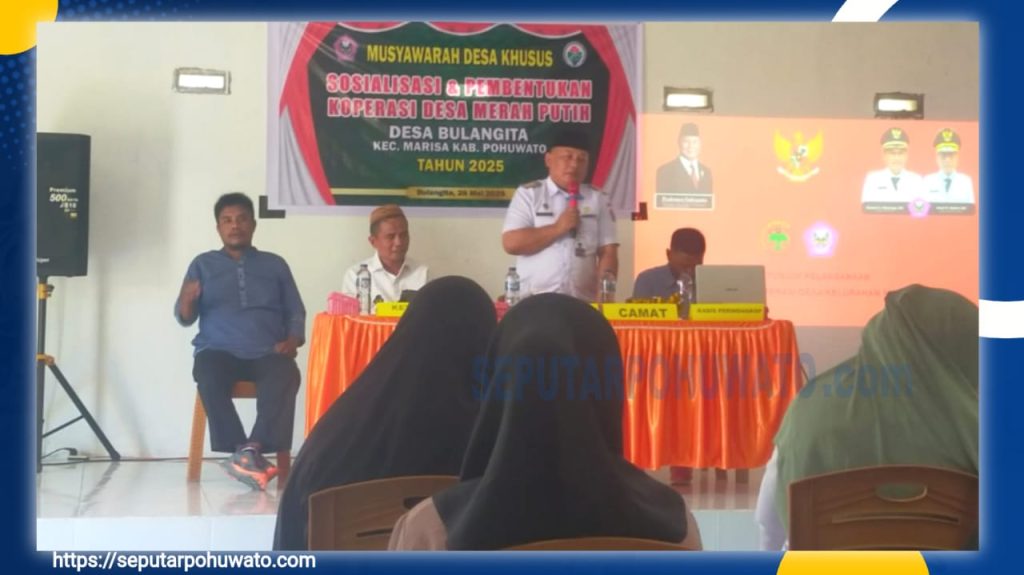 Koperasi Desa Merah Putih Bulangita Dibentuk, Camat Marisa: Tolong Dikelola Secara Baik dan Profesional