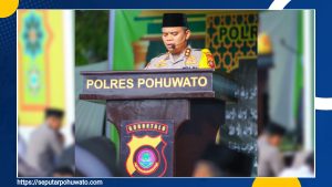 Kapolres Pohuwato AKBP Busroni Diamanahi Jadi Khatib Salat Idul Adha di Masjid Agung Baiturrahim