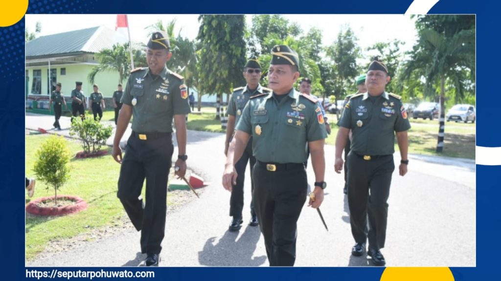 Kunjungan Perdana ke Kodim 1313/Pohuwato, Danrem Brigjen TNI Hardo Sihotang Sampaikan Arahan Tegas