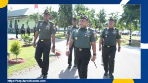 Kunjungan Perdana ke Kodim 1313/Pohuwato, Danrem Brigjen TNI Hardo Sihotang Sampaikan Arahan Tegas