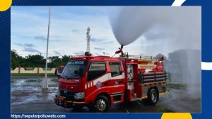 Damkar Baru Pohuwato Diuji Coba, Bisa Semprot Air Sambil Jalan, Ini Keunggulannya
