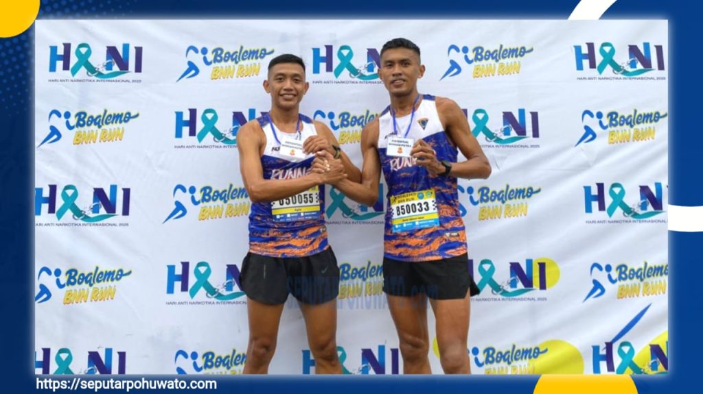 Dua Prajurit Yonif 713/ST Harumkan Nama Satuan di Ajang Fun Run HANI 2025 Boalemo