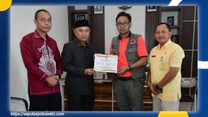 BNPB Serahkan Bantuan Senilai Rp 593 Juta untuk Korban Banjir di Pohuwato