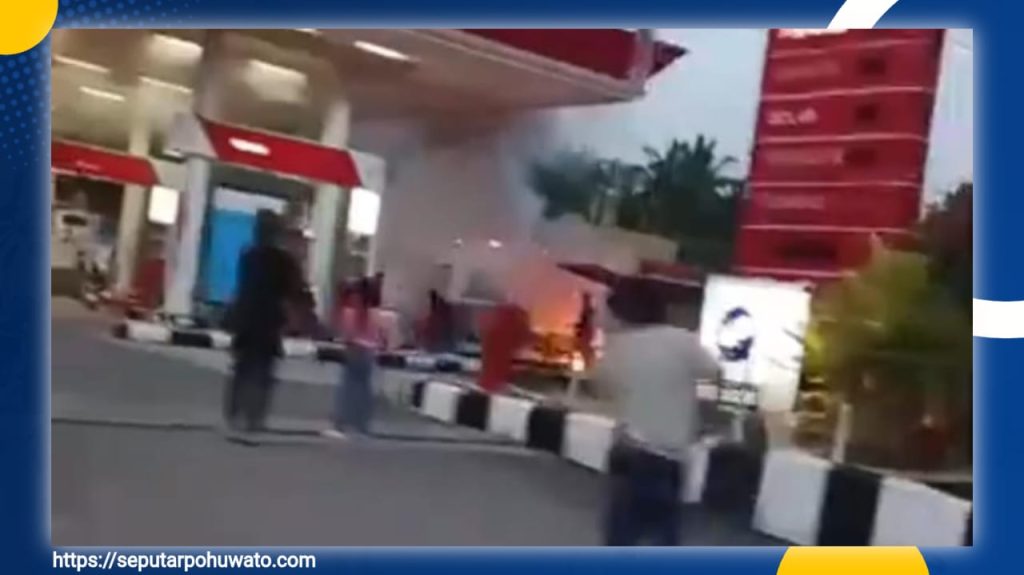 Motor Terbakar Saat Isi BBM di SPBU Randangan Pohuwato, Diduga Akibat Percikan Api dari Busi