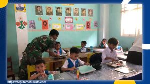 Koramil 1313-02/Marisa Terjun Langsung Salurkan Makanan Bergizi ke Pelajar