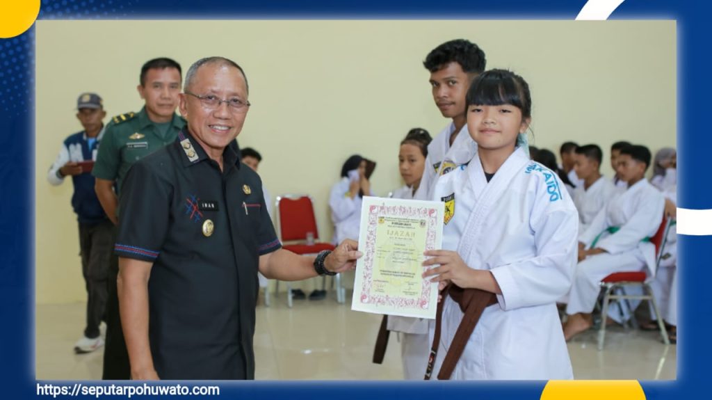 152 Karateka Ikuti UKT, Tiga Atlet PORBIKAWA Wakili Pohuwato di O2SN Gorontalo