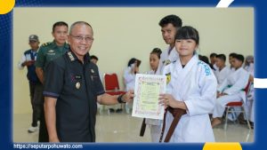 152 Karateka Ikuti UKT, Tiga Atlet PORBIKAWA Wakili Pohuwato di O2SN Gorontalo