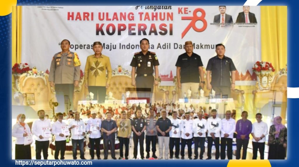 Pohuwato Jadi Daerah Tercepat Bentuk Kopdes MP se-Gorontalo, Bupati Saipul Kukuhkan Pengurus di HUT Koperasi