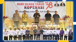 Pohuwato Jadi Daerah Tercepat Bentuk Kopdes MP se-Gorontalo, Bupati Saipul Kukuhkan Pengurus di HUT Koperasi