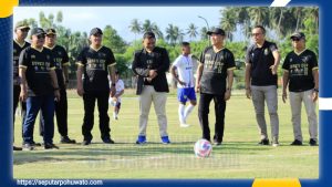 Bupati Cup 2025 Resmi Dibuka, Saipul Mbuinga Tendang Bola Perdana di Stadion 25 Februari Pohuwato